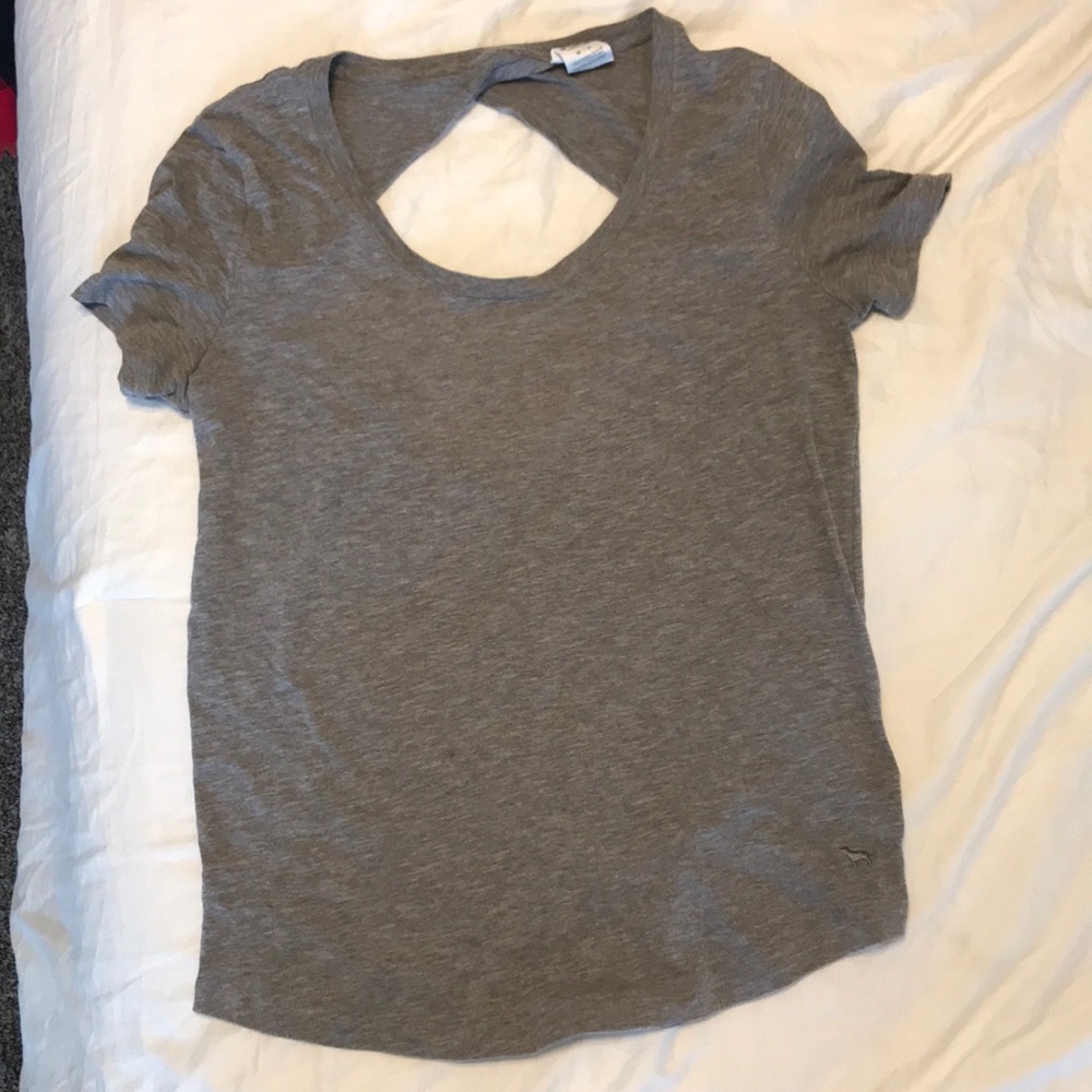 PINK open back t-shirt